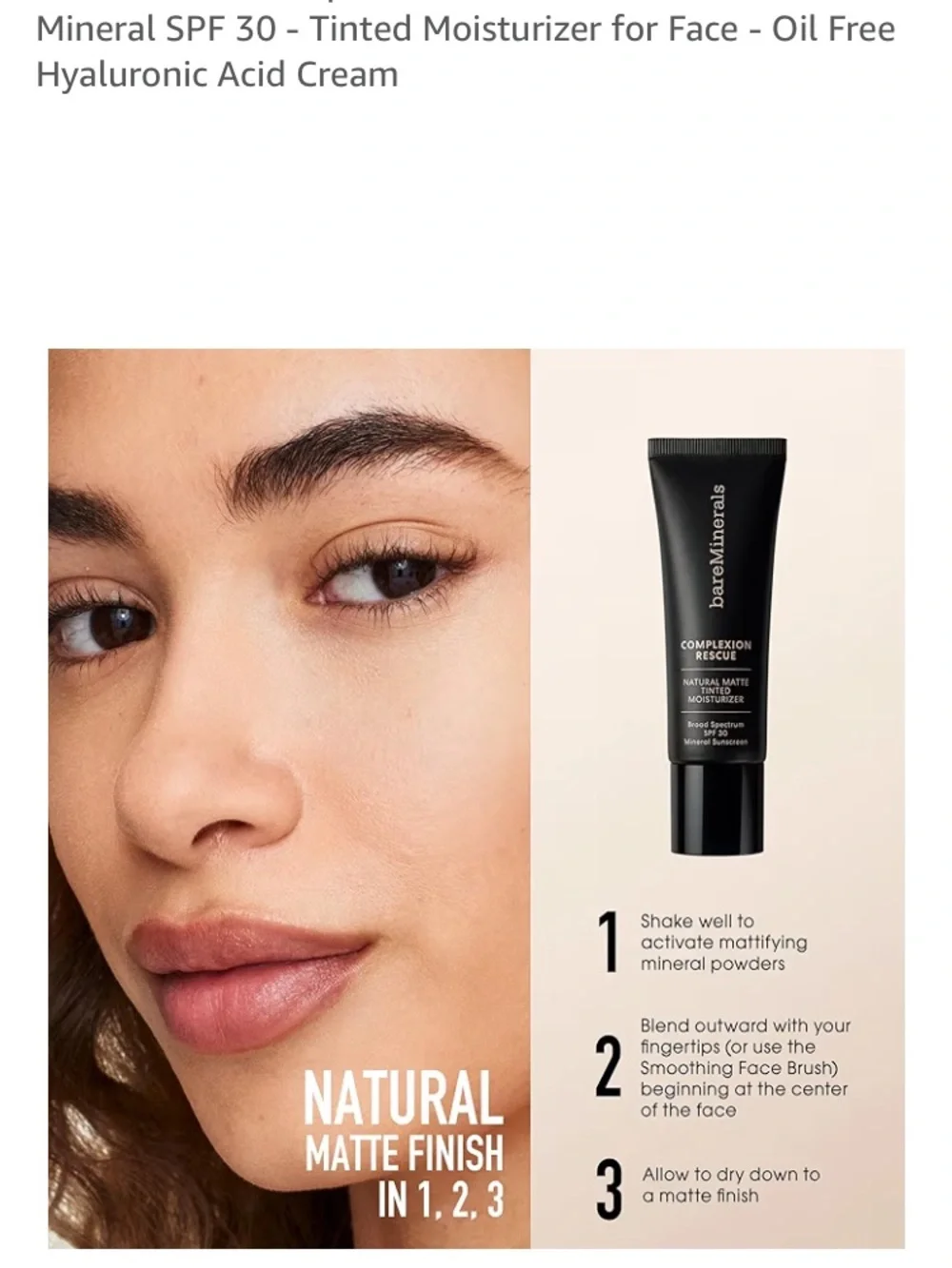 bareMinerals Complexion Rescue Natural Matte Tinted Moisturizer - Beige